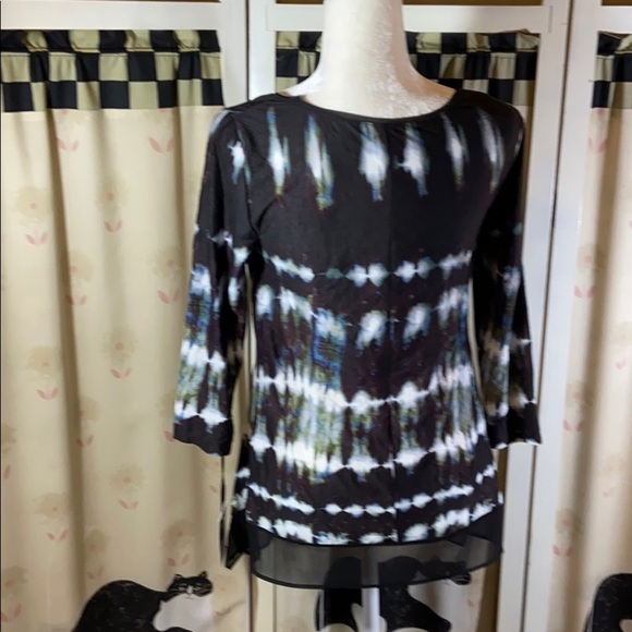 Simply Vera Vera Wang Crinkle Tee - Picture 2 of 8